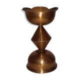 Candle holder pick copper candle brutalist folk art