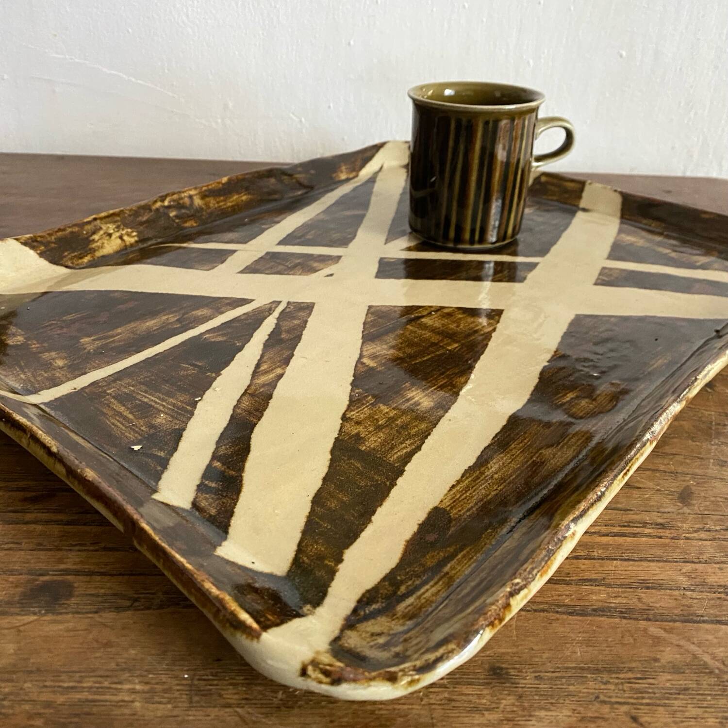 Handmade ceramic tray