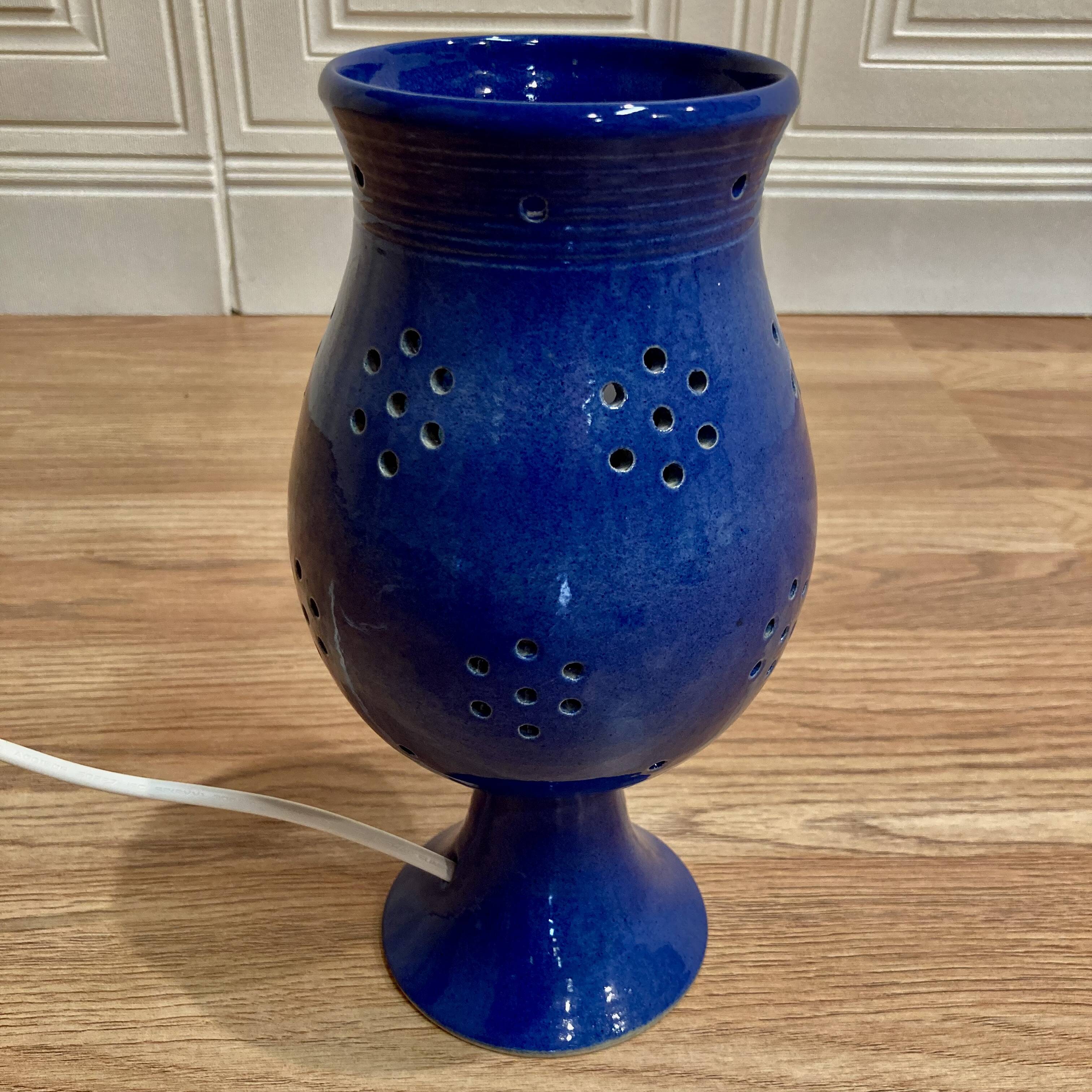 GLAZED CLAY LAMP "SCANDINAVIAN DESIGN".