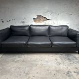 Bastiano Sofa by Tobia Scarpa for Knoll – Black Leather