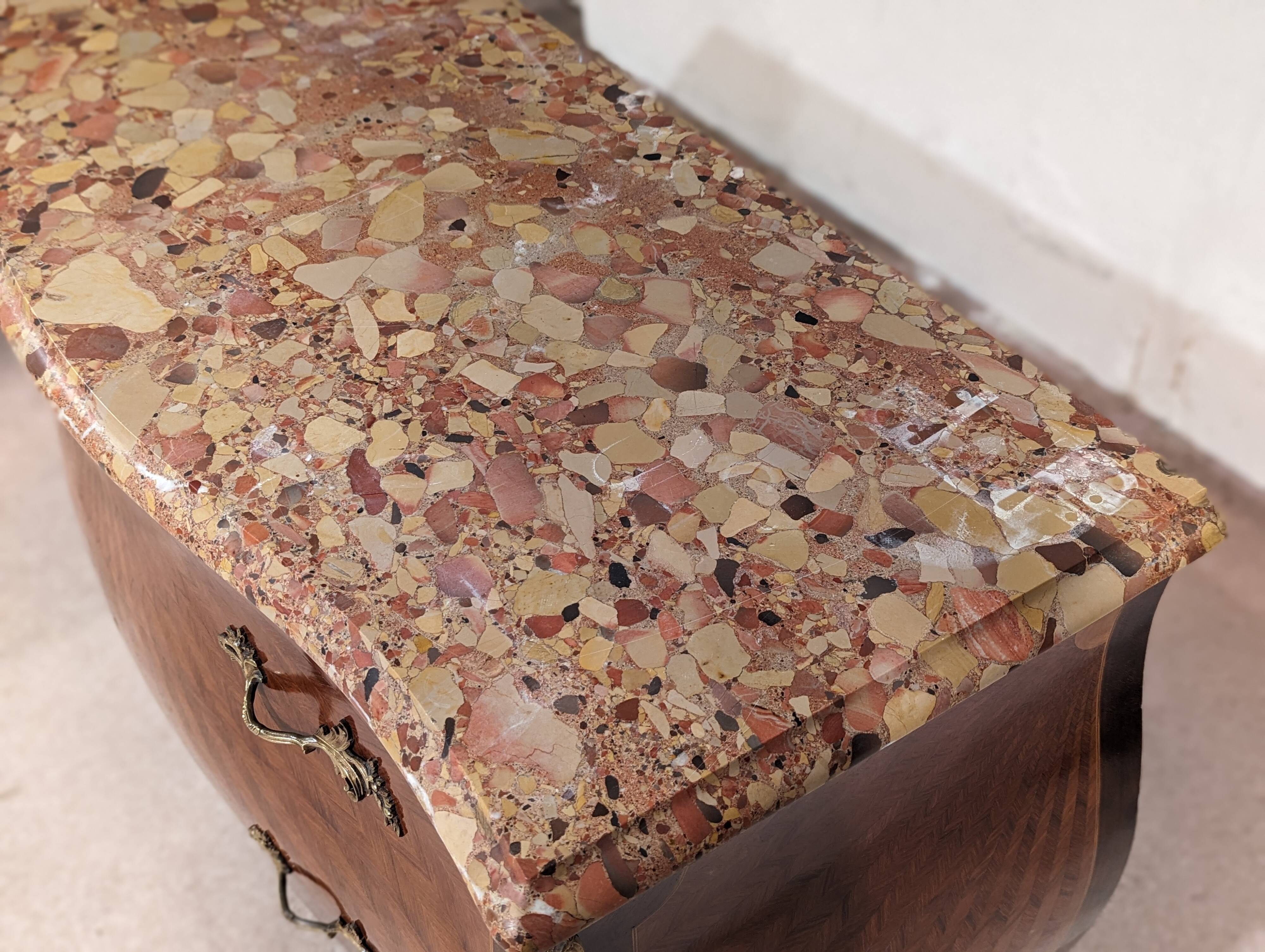 Louis XV chest of drawers stamped F.Daide