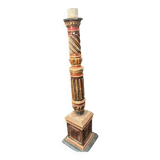 Large polychrome wooden column