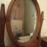 Wooden and marble dressing table