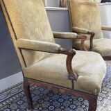 Paire de fauteuils Régence