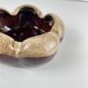 Vintage speckled glazed ceramic trinket dish – 1960/70