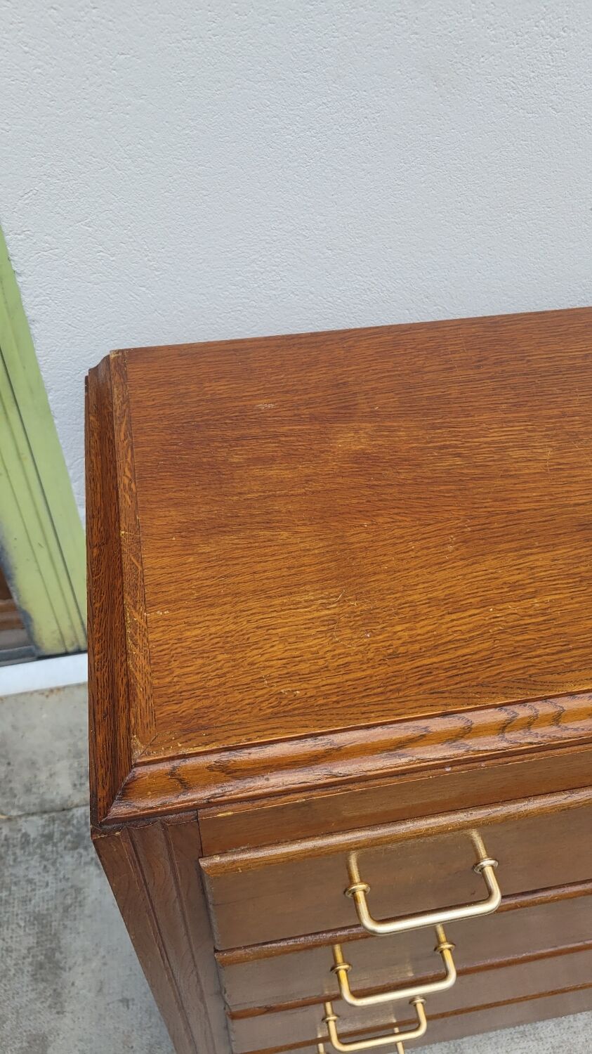 Vintage chest of drawers 1950 feet compass 4 drawers