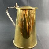 Verseuse pichet couvert cafetière en laiton fin XVIIIe début XIXe
