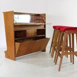 Danish design dry bar set by Johannes Andersen for Skaaning & Søn