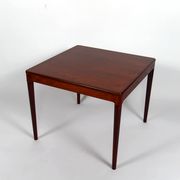 Scandinavian coffee table in exotic wood, around 1960.
