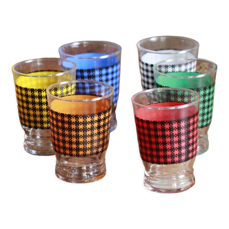 Set of 6 antique glasses