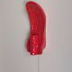 Vintage bricht red mid century ceramic wall light