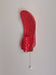 Vintage 1950s red ceramic wall light