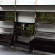 Library shelves in lacquer and brass by Roche Bobois 1970 s