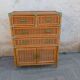 Commode bambou rotin vintage