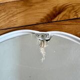 Vintage white ceramic mirror