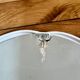 Vintage white ceramic mirror