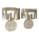 Pair of travertine lamps by Fratelli Mannelli