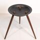 Danish Side Table with Rosewood Legs