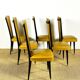 Ensemble de 6 chaises Art déco, France, 1940