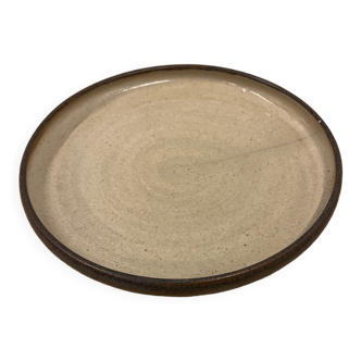 Lot de 5 assiettes plate ,céramique de saint-amand-en-puisaye