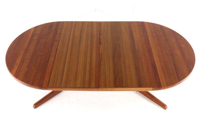 Extendable dining table Gudme 2x 'Slumstrup' - Danish design in teak