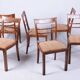 Art Deco Chairs in Walnut, Czech, 1920s, Set of 6