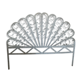 Peacock-style rattan headboard