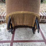 Pair of Napoleon III toad armchairs