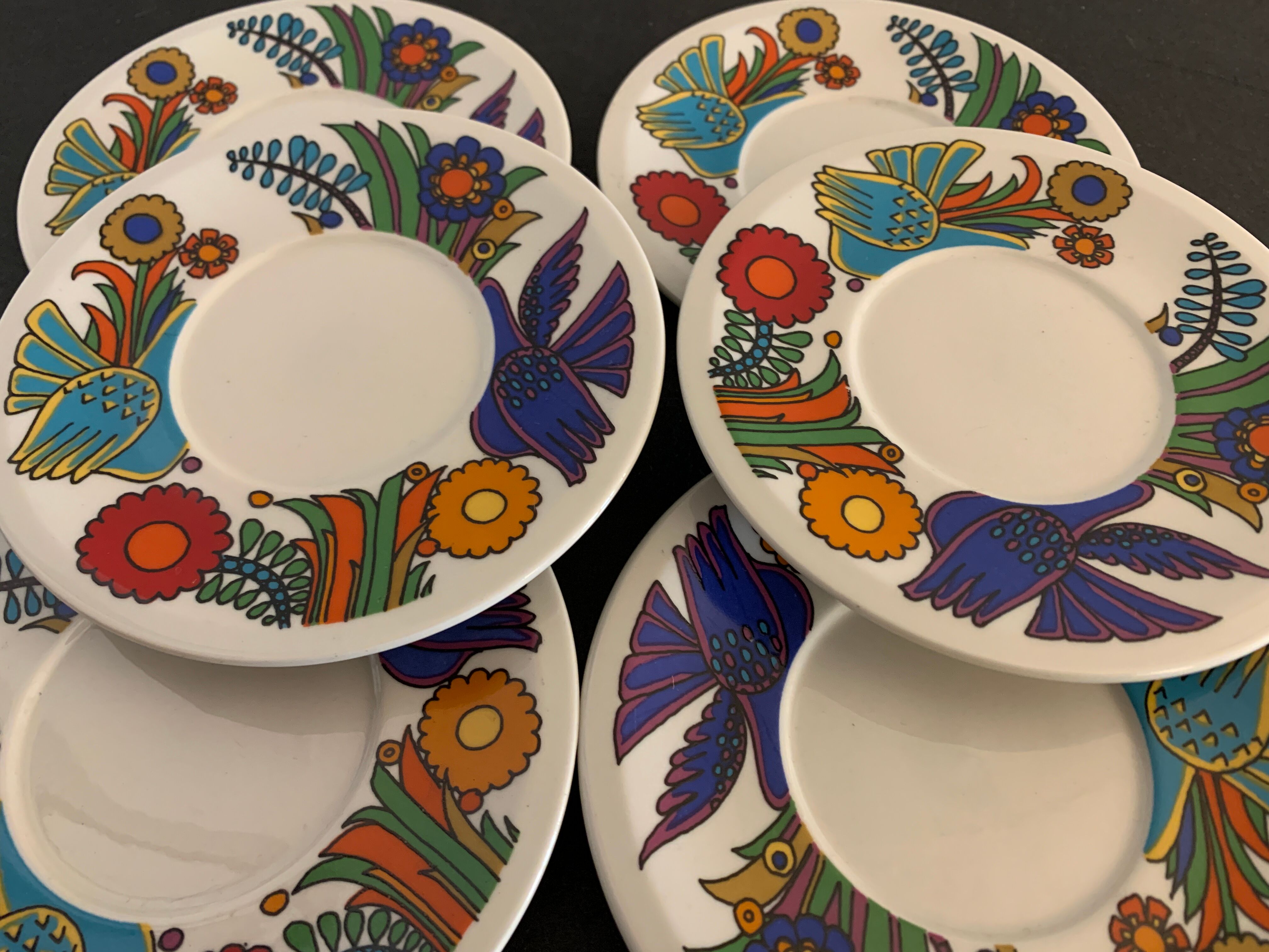 6 plates or under cups Villeroy and Boch, Acapulco model