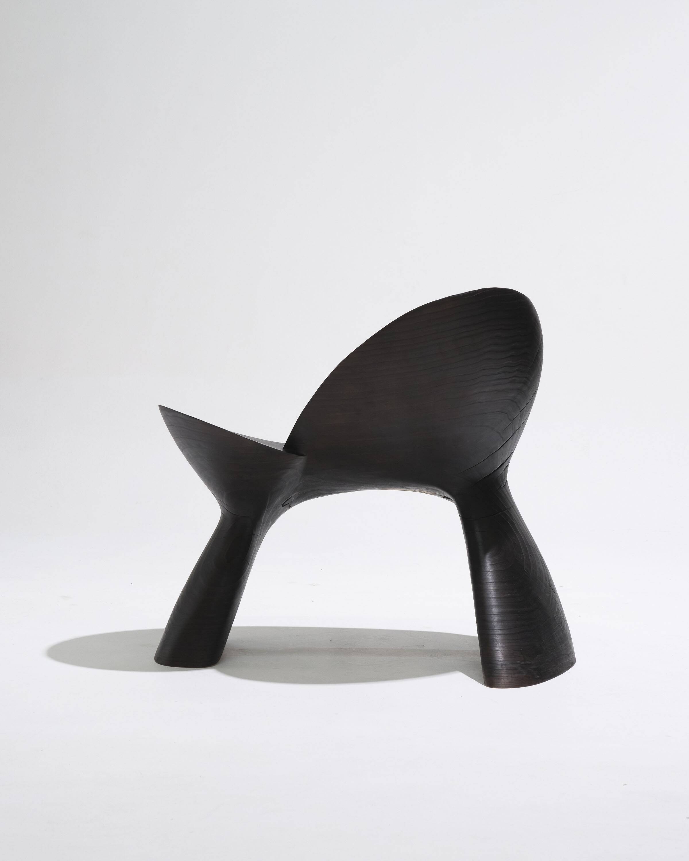 Anetos armchair in black wood