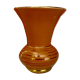Vintage art deco vase in pink and gold ceramic