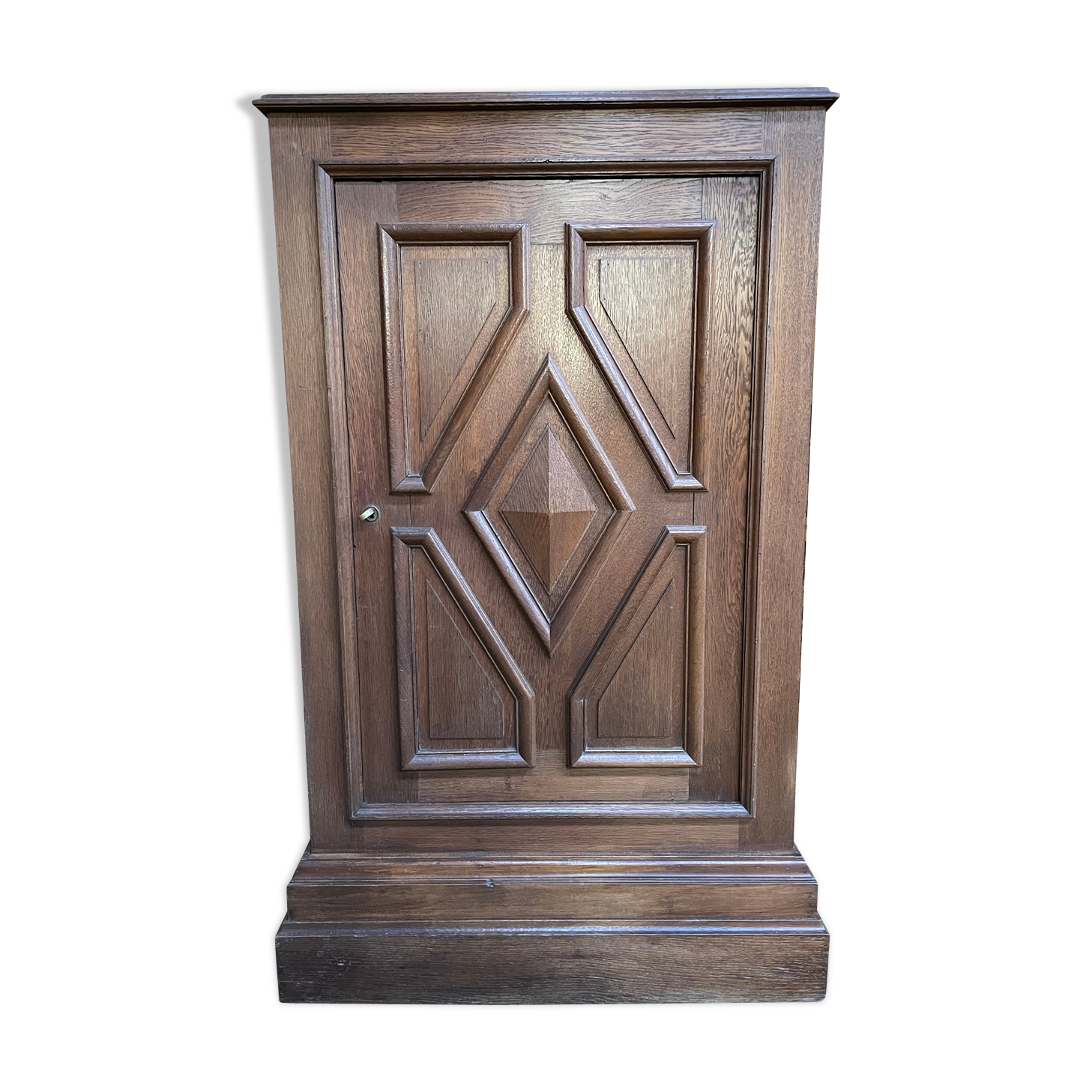 Solid oak bar chest cabinet