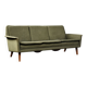 Vintage Danish Mid-Century Modern Green 3-Seater Sofa by Folke Ohlsson