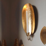Chandelle murale en laiton