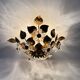 Mid-century design banci style ceiling lamp crystal flower , 1970sMid-centu
