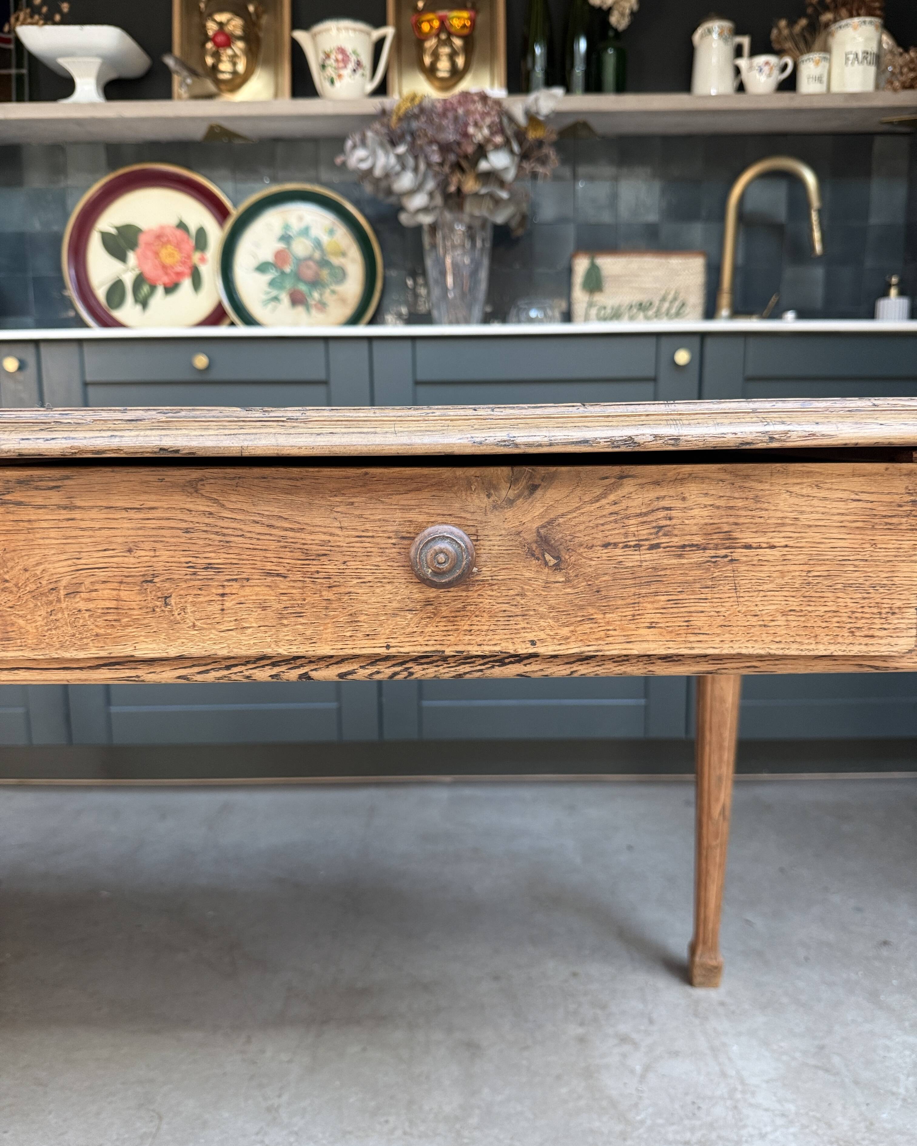 Oak farmhouse table