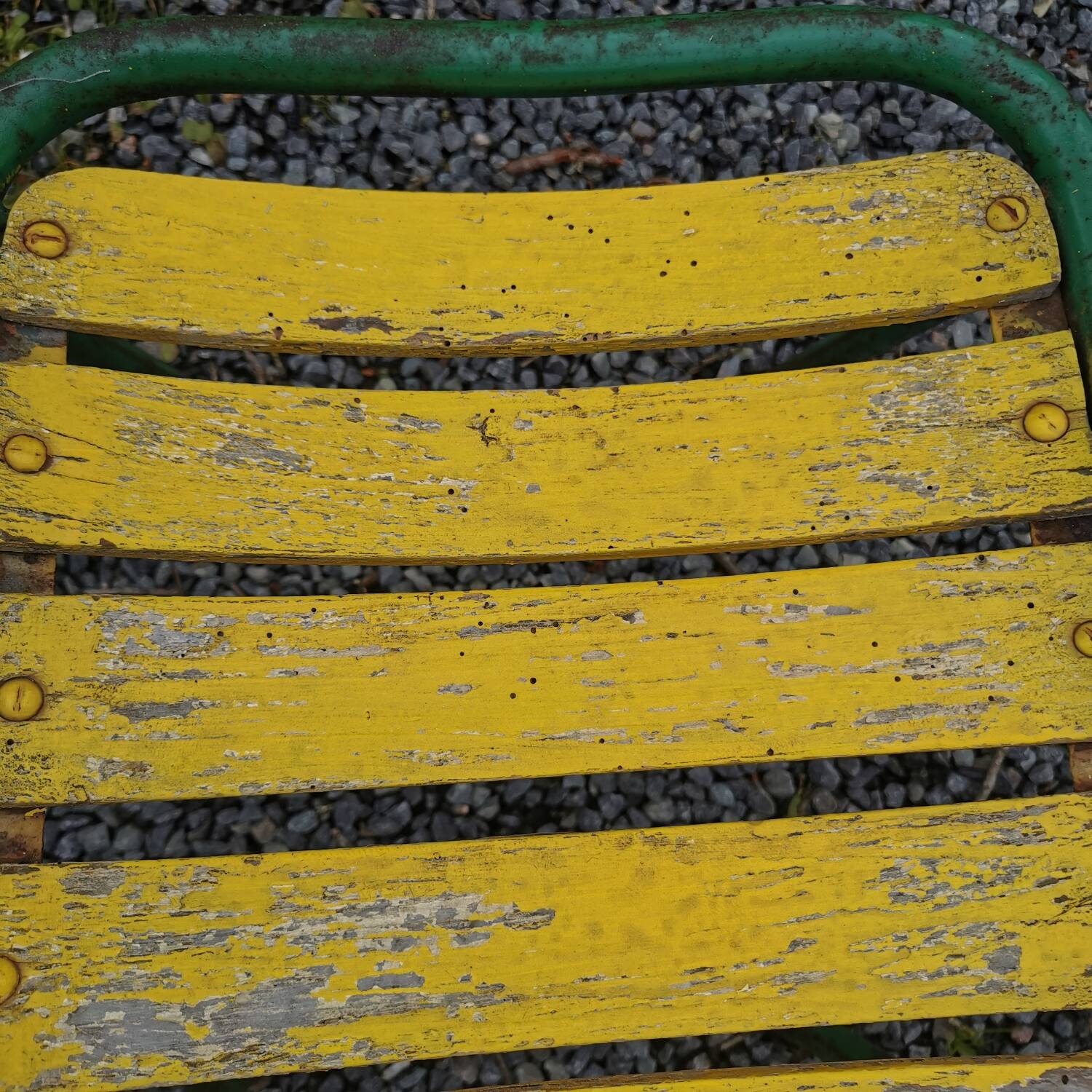 Set of 4 metal bistro chairs tolix style