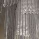 Transparent diamond strips “listelli” murano glass chandelier