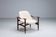 “Tiki” lounge chair in teak and bouclé Busnelli Italy 1960