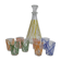 Vintage "BVB France" liquor service with colourful modernist décor
