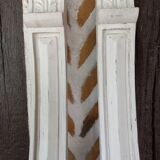 Pair of white patinated woodwork