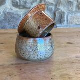Beurrier à eau grès artisanal