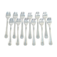 12 forks christofle art deco model boreal by luc lanel