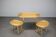 Mid-century rattan seating set by uluv, czechoslovakia, 1960s