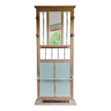 Antique vintage coat rack and umbrella stand on foot