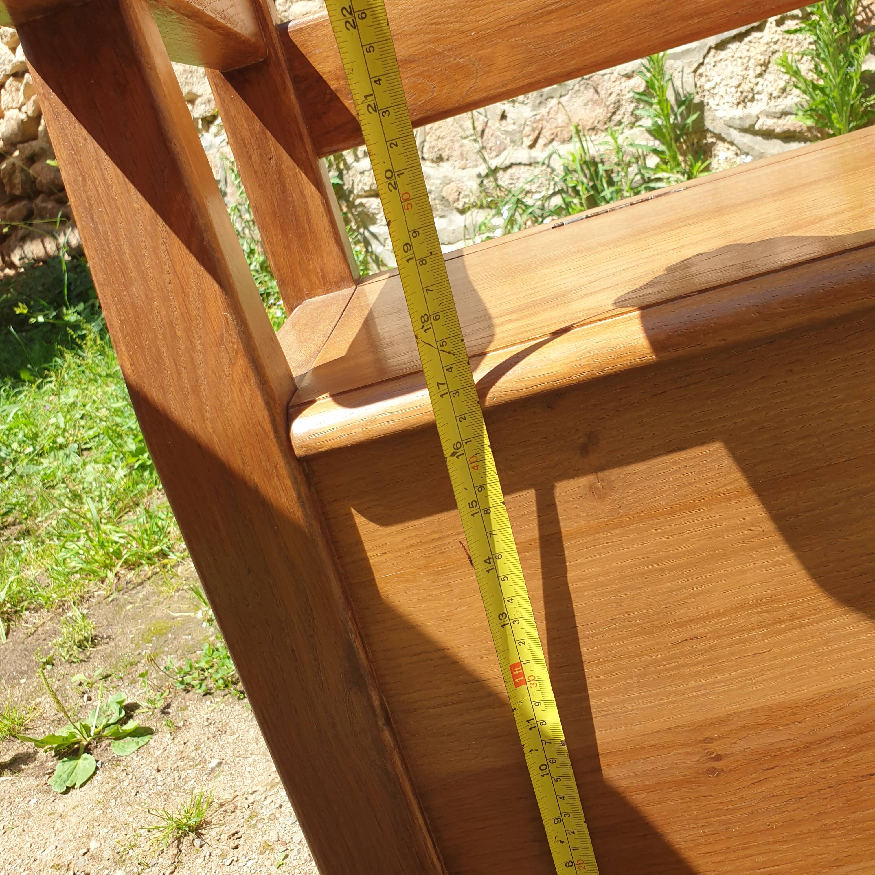Wooden chest bench