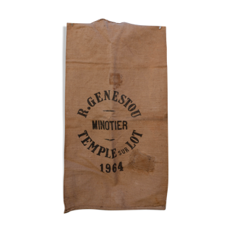 Sac en toile de jute Minotier 1964