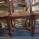 Lot de 4 chaises rustiques