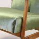 Vintage green velvet armchair, 1970