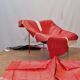 Vintage Montis Butterfly lounge chair by Gerard van den Berg in red leather